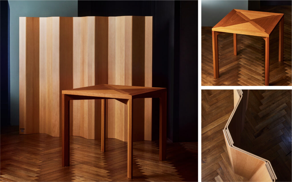極限までに洗練された北欧モダンデザインの名匠ポール・ケアホルム  PK70（テーブル）および PK111（パーテーション）  幻の木製家具が現代に甦る。